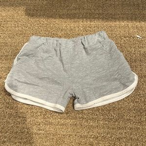 Grey cloth girls shorts